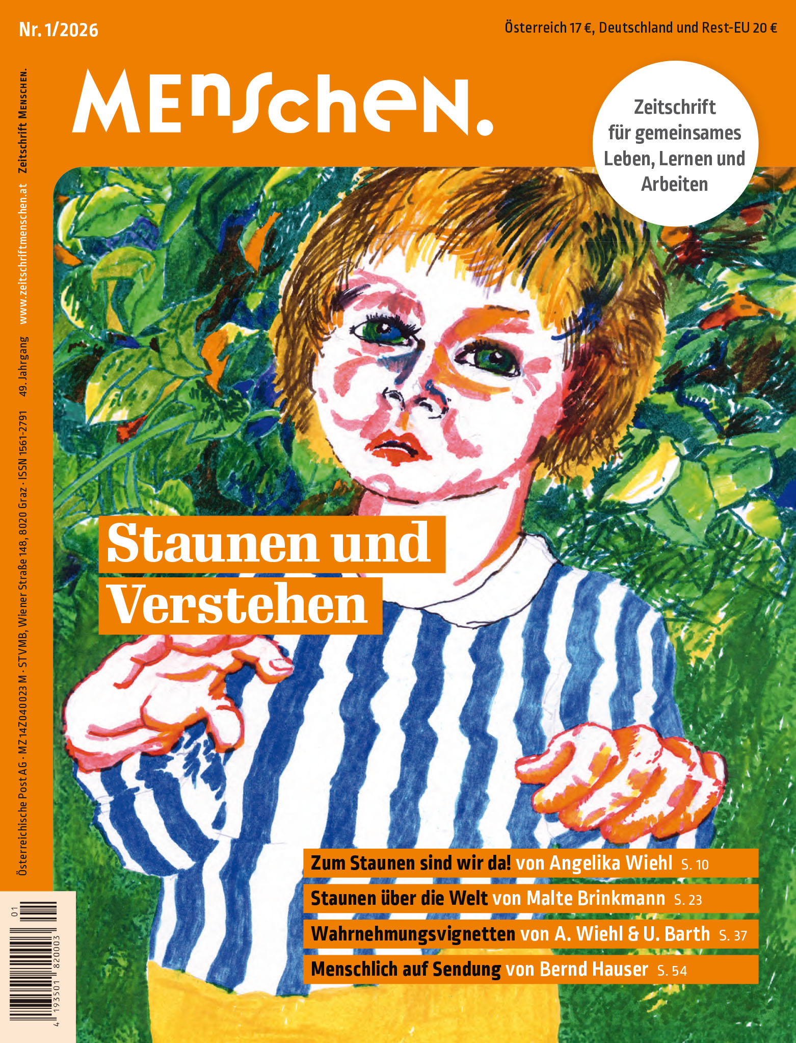 Titelbild Ausgabe 1/2026 "Staunen und Verstehen" 1/2026